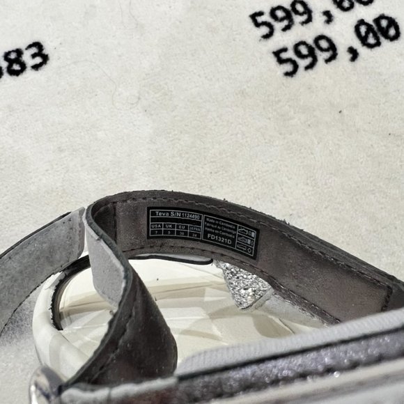 Teva X Christian Cowan Silver Glitter XLT2 Hurricane Strap Sandals - Picture 10 of 10